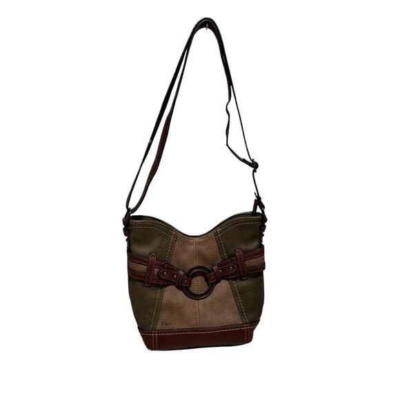 B.O.C Handbags - B.O.C Womens Two-Tone Faux Leather Crossbody Bag Purse With Adjustable Strap